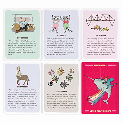 Affirmators! Love & Relationships Deck: 50 Affirmation Cards to Help You Help Yourself - Without the Self-helpy-ness!