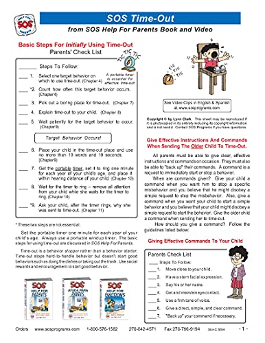 SOS Help For Parents: A Practical Guide For Handling Common Everyday Behavior Problems (5th Edition, 2020)