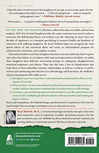 Will I Ever Be Good Enough?: Healing the Daughters of Narcissistic Mothers