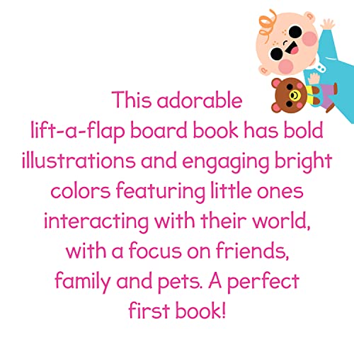 Hug Kiss Love (Children's Lift-a-Flap Board Book Gifts for Little Valentines, Mother's & Father's Day, Birthdays, Ages 0-4) (Busy & Bright Baby)