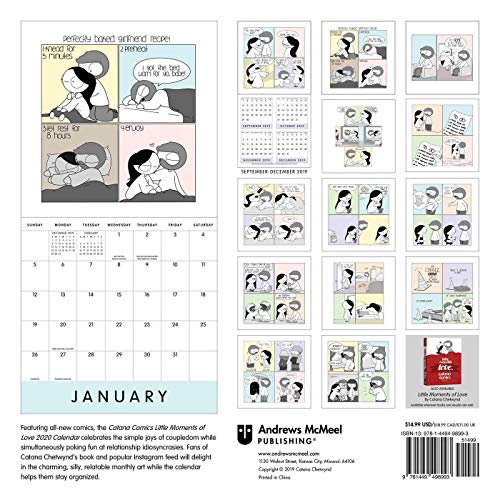 Catana Comics Little Moments of Love 2020 Wall Calendar