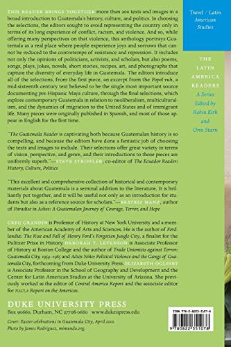 The Guatemala Reader: History, Culture, Politics (The Latin America Readers)