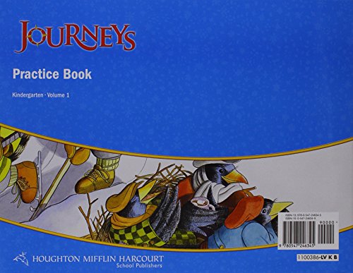 Journey's Practice Book: Kindergarten: 1