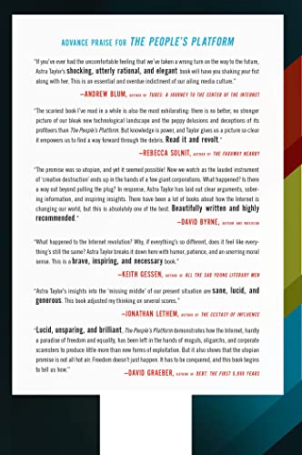 The People's Platform: Taking Back Power and Culture in the Digital Age