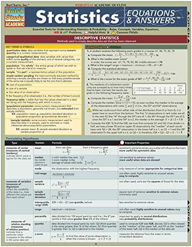 Statistics Equations & Answers