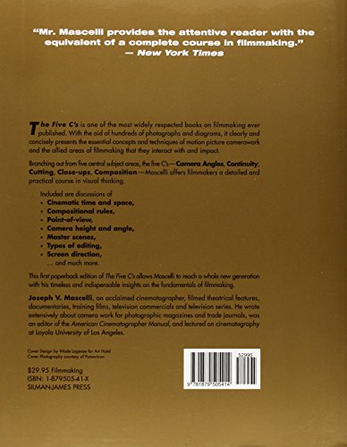 The Five C's of Cinematography: Motion Picture Filming Techniques