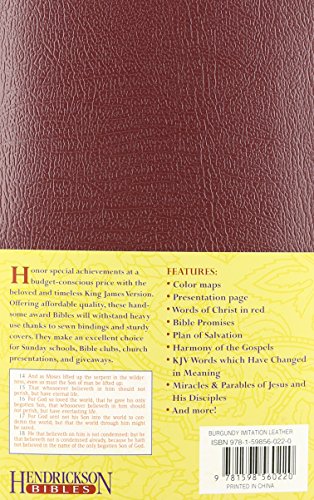 KJV Gift & Award Bible: Burgundy