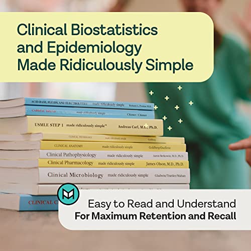 Clinical Biostatistics and Epidemiology Made Ridiculously Simple: An Incredibly Easy Way to Learn for Medical, Nursing, PA Students, And Other Healthcare Professionals (MedMaster Medical Books)