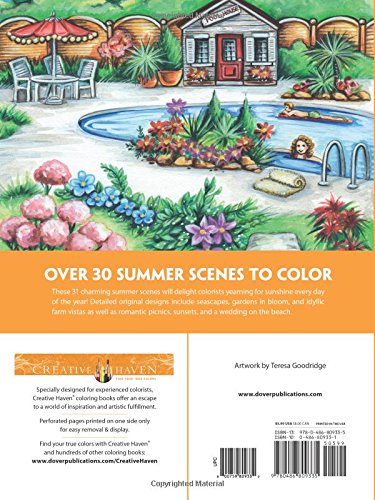 Creative Haven Summer Scenes Coloring Book (Creative Haven Coloring Books)