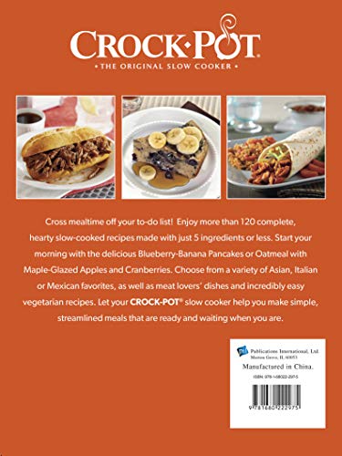 Crockpot 5 Ingredients or Less Cookbook