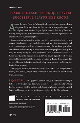 The Art Of Dramatic Writing: Its Basis in the Creative Interpretation of Human Motives