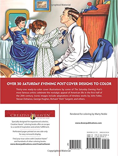 Creative Haven The Saturday Evening Post Americana Coloring Book (Creative Haven Coloring Books)