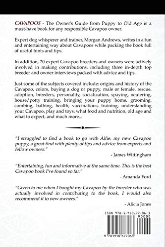 Cavapoos - The Owner's Guide From Puppy To Old Age - Buying, Caring for, Grooming, Health, Training and Understanding Your Cavapoo Dog or Puppy