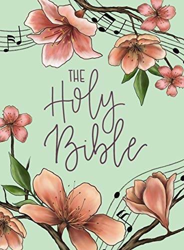 NIV, Artisan Collection Bible, Cloth over Board, Teal Floral, Designed Edges under Gilding, Red Letter, Comfort Print