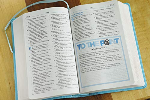 NKJV, Teen Study Bible, Leathersoft, Blue