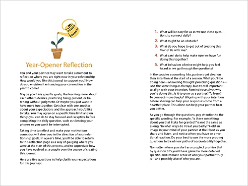 A Year of Us: A Couple's Journal: One Question a Day to Spark Fun and Meaningful Conversations (Question a Day Couple's Journal)