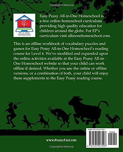 EP Fourth Reader Workbook: Part of the Easy Peasy All-in-One Homeschool