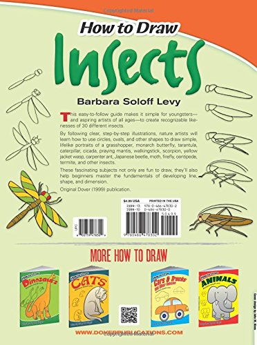 How to Draw Insects: Step-by-Step Drawings! (Dover How to Draw)