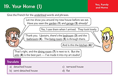 New KS3 French: Vocabulary Practice Question Cards: superb for catch-up and learning at home (CGP KS3 Languages)