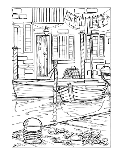 Creative Haven Summer Scenes Coloring Book (Creative Haven Coloring Books)