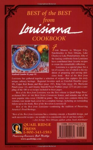 Best of the Best from Louisiana Cookbook: Selected Recipes from Louisiana's Favorite Cookbooks