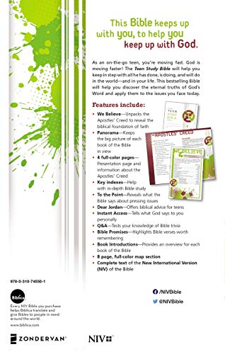 NIV, Teen Study Bible, Hardcover