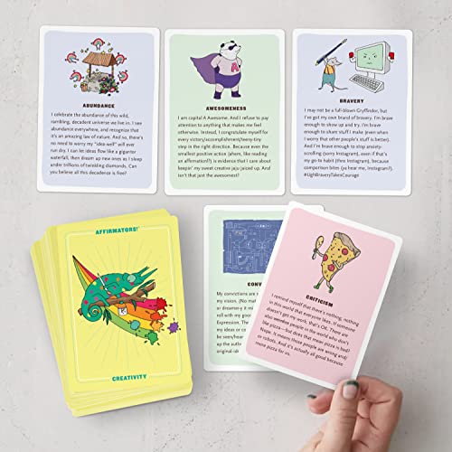 Affirmators! Creativity Deck: 50 Affirmation Cards to Help You Help Yourself - Without the Self-Helpy-Ness!