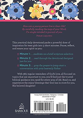 3-Minute Daily Devotions for Teen Girls (3-Minute Devotions)