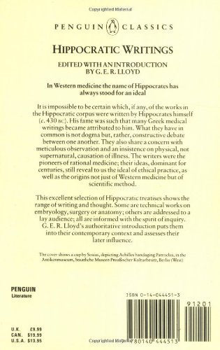 Hippocratic Writings (Penguin Classics)