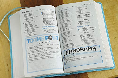 NKJV, Teen Study Bible, Leathersoft, Blue