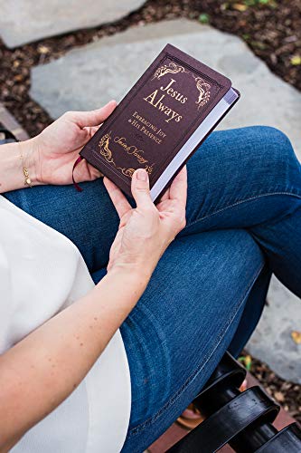 Jesus Always, Leathersoft, with Scripture References: Embracing Joy in His Presence (a 365-Day Devotional)
