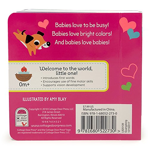 Hug Kiss Love (Children's Lift-a-Flap Board Book Gifts for Little Valentines, Mother's & Father's Day, Birthdays, Ages 0-4) (Busy & Bright Baby)