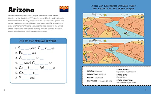 Fun with 50 States: A Big Activity Book for Kids about the Amazing United States