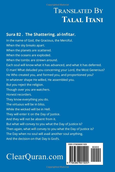 Quran in English: Clear and Easy to Understand. Modern English Translation.