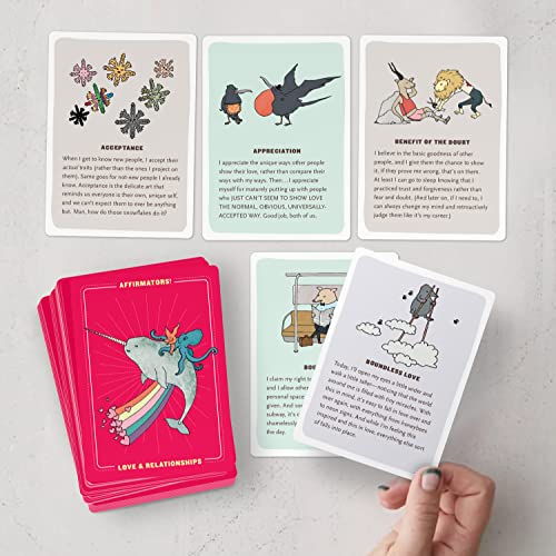 Affirmators! Love & Relationships Deck: 50 Affirmation Cards to Help You Help Yourself - Without the Self-helpy-ness!
