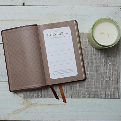 NRSV Catholic Edition Gift Bible, Brown Leathersoft (Comfort Print, Holy Bible, Complete Catholic Bible, NRSV CE): Holy Bible