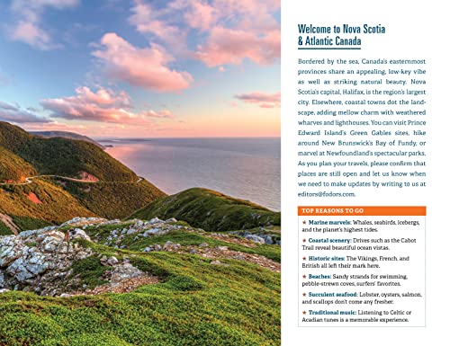 Fodor's Nova Scotia & Atlantic Canada: With New Brunswick, Prince Edward Island & Newfoundland (Full-color Travel Guide)