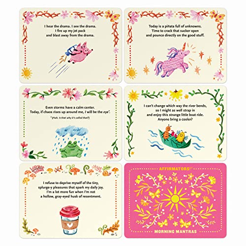 Affirmators! Mantras Morning Day Affirmation Cards Deck (30 Cards)