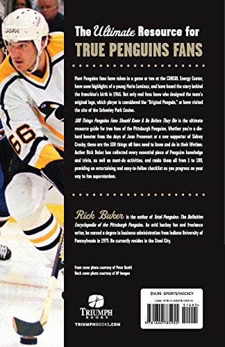 100 Things Penguins Fans Should Know & Do Before They Die (100 Things...Fans Should Know)