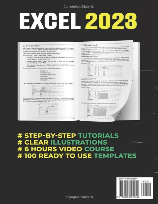 Excel 2023: The Must-Have Guide to Master Microsoft Excel | From Beginner to Pro in less than 7 Days | Step-by-step Formulas and Functions with Tutorials and Illustration