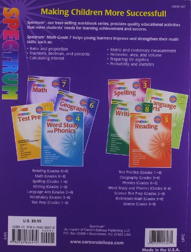 Spectrum Math, Grade 7