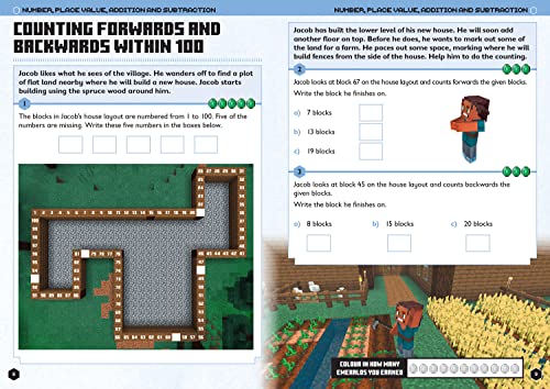 Minecraft Maths Ages 6-7: Official Workbook (Minecraft Education)