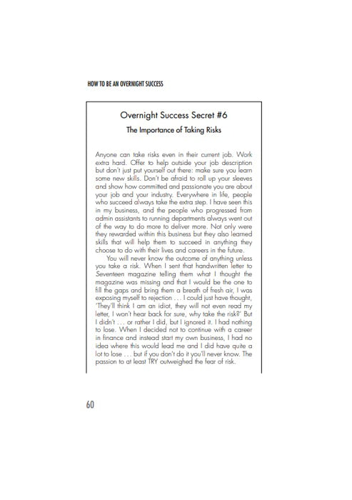 How to Be an Overnight Success: Making It in Business