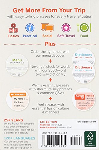 Lonely Planet German Phrasebook & Dictionary