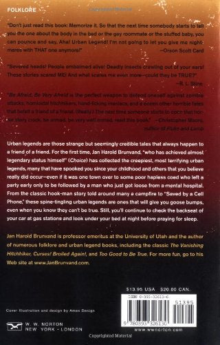 Be Afraid, Be Very Afraid: The Book of Scary Urban Legends