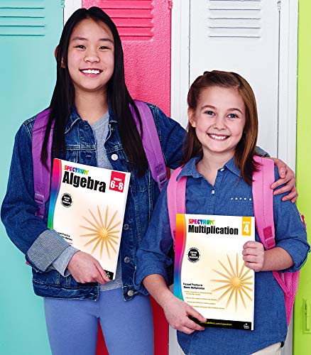 Spectrum Algebra 1 Workbook, Ages 11-14, Grades 6-8 Algebra/Pre-Algebra Workbook Covering Fractions, Algebra Equations, Graphing, Rational Numbers, ... 7th Grade, 8th Grade Math For Kids (Volume 9)