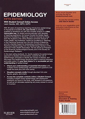 Epidemiology: with STUDENT CONSULT Online Access (Gordis, Epidemiology)