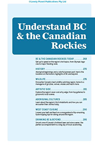 Lonely Planet British Columbia & the Canadian Rockies (Regional Guide)