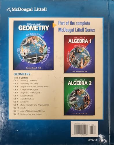 Geometry, Grades 9-12: Mcdougal Littell High School Math (McDougal Littell High Geometry)
