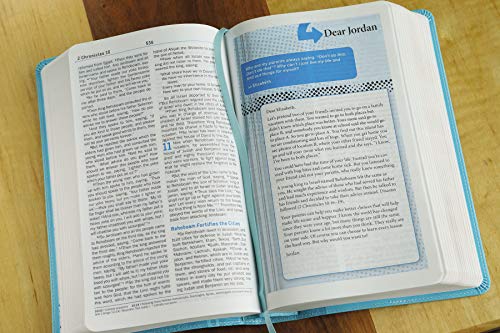 NKJV, Teen Study Bible, Leathersoft, Blue